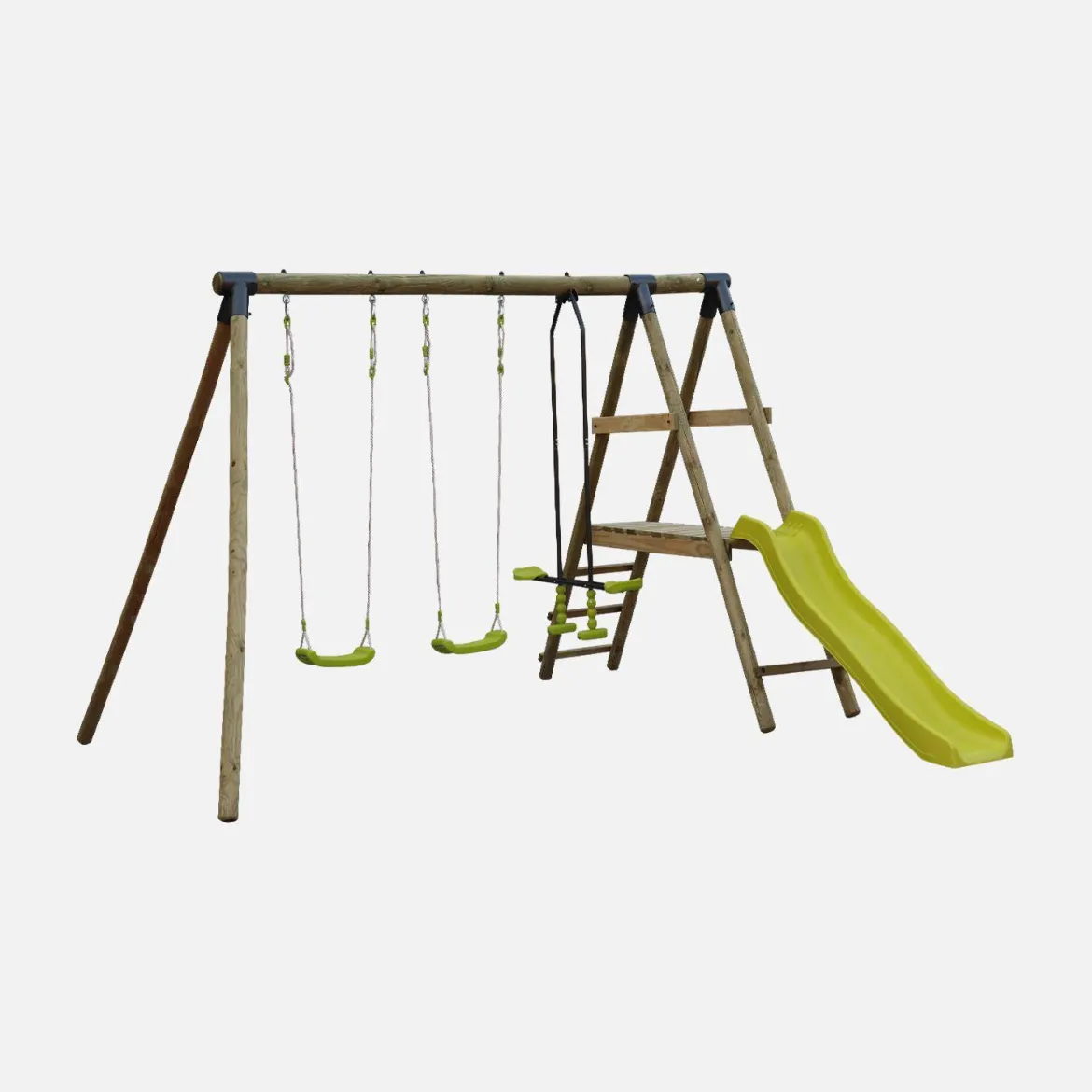 Altalene da giardino con scivolo, 6 posti