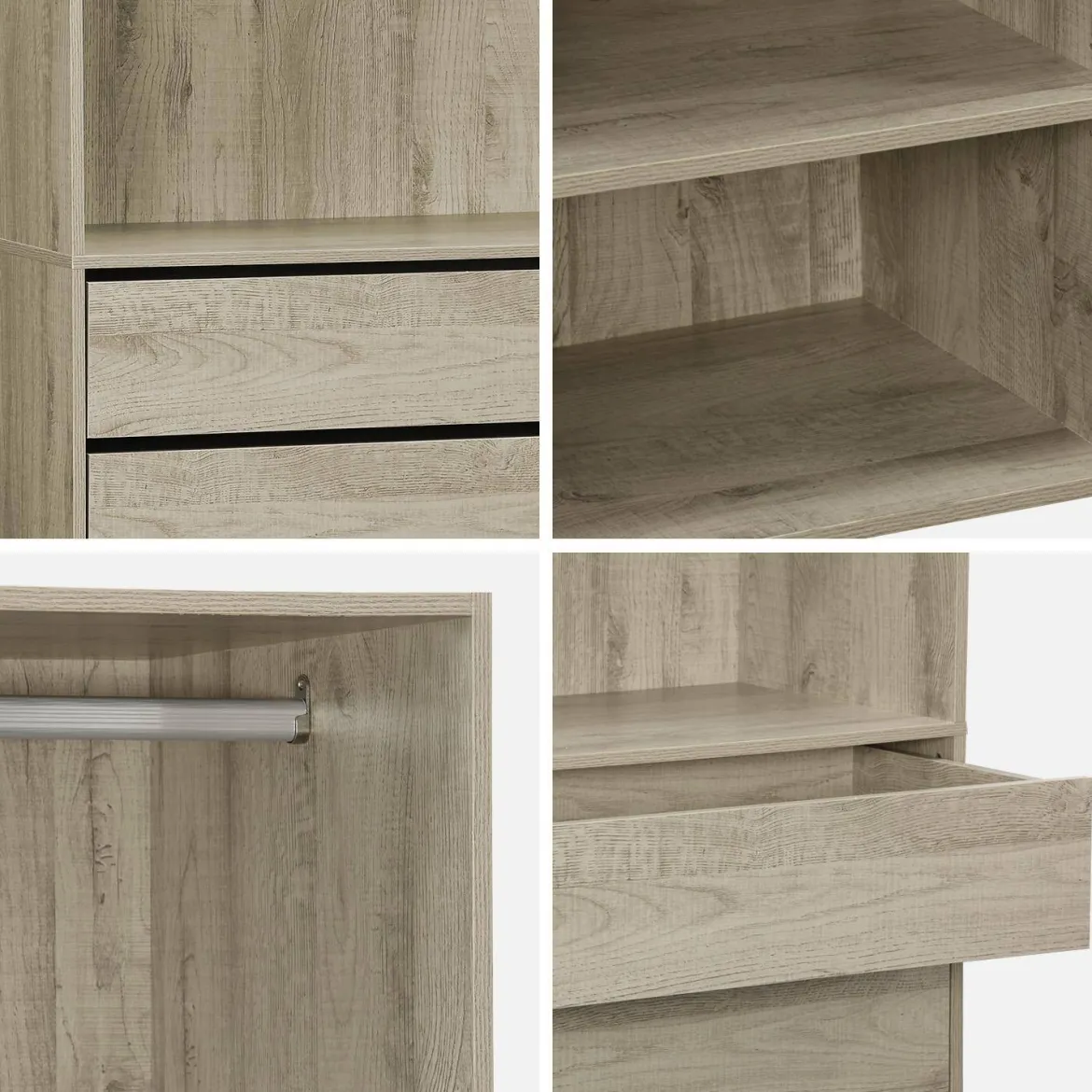 Armadio guardaroba modulare, 3 elementi