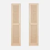 Armadio spogliatoio in legno e canna, 1 anta, 5 ripiani