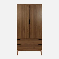 Armadio vintage in decorazione legno, 2 ante