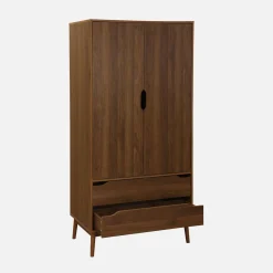 Armadio vintage in decorazione legno, 2 ante