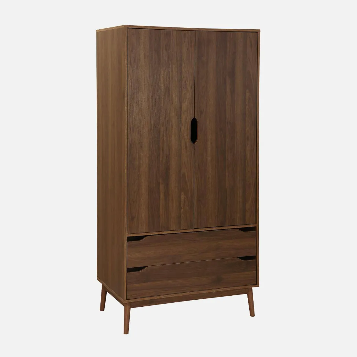 Armadio vintage in decorazione legno, 2 ante