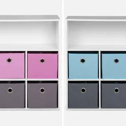 Armadio contenitore per cameretta dei bambini con 6 cestini