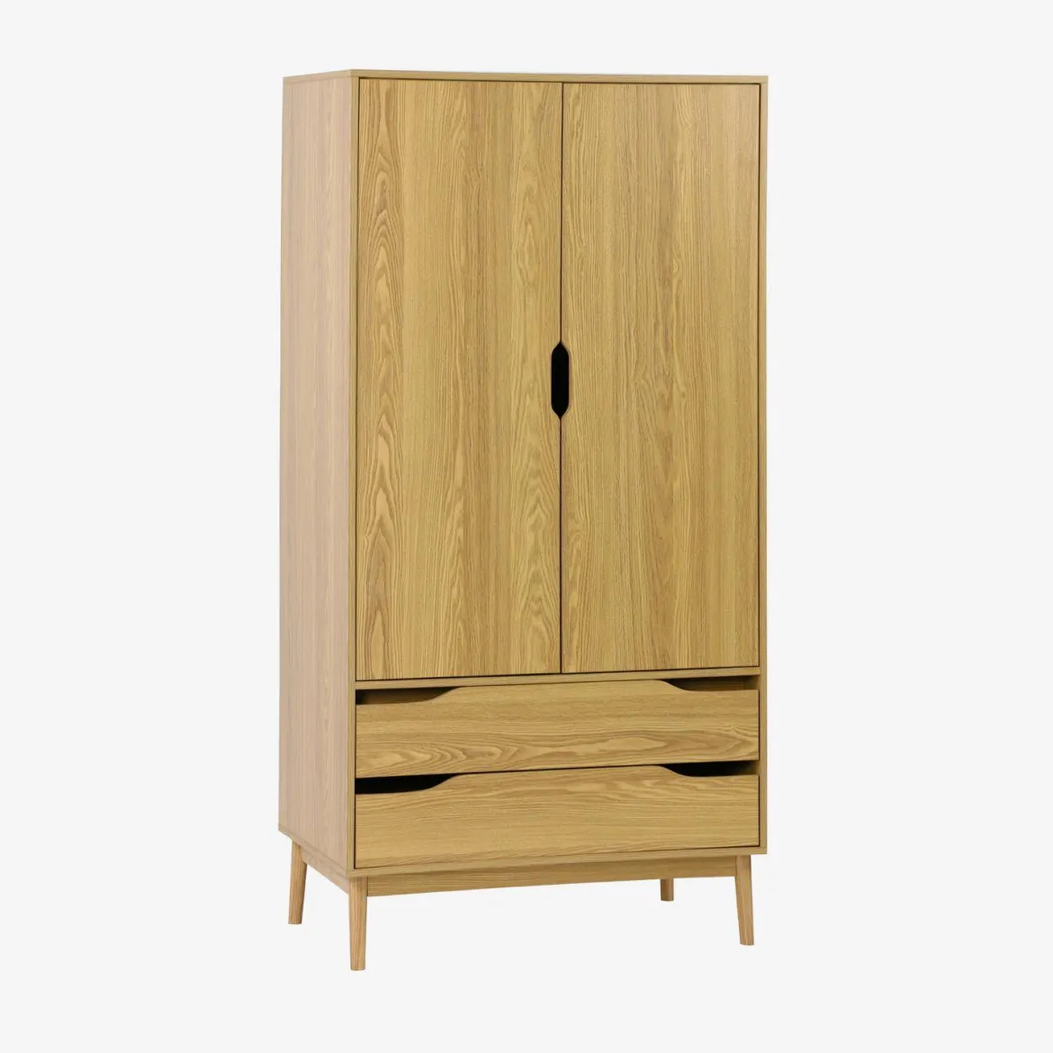 Armadio vintage in decorazione legno, 2 ante