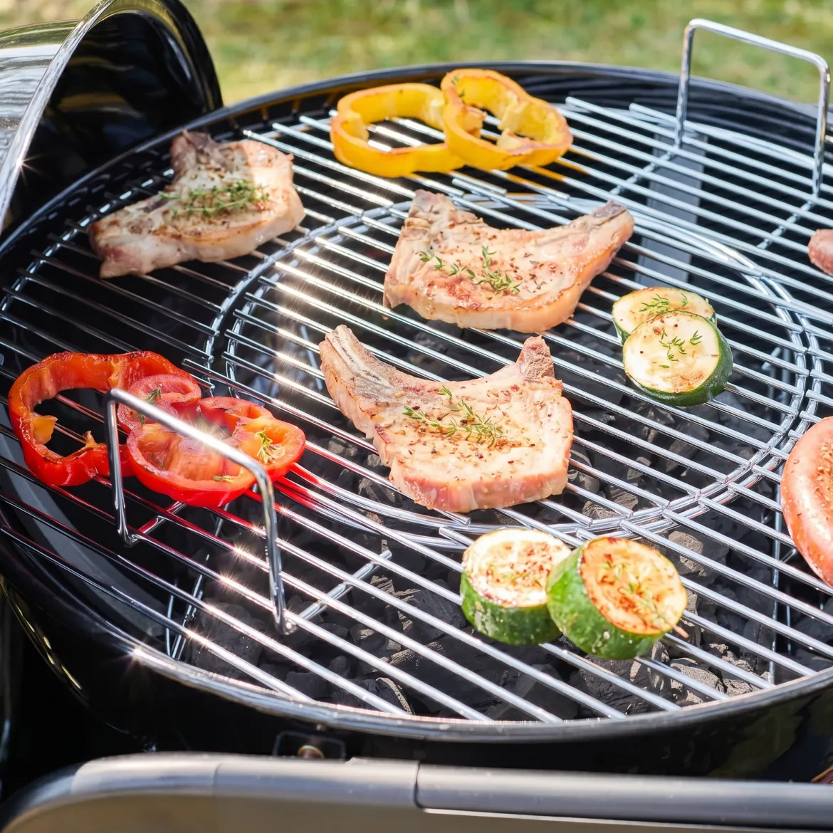 Barbecue a carbonella con carrello, Ø53cm