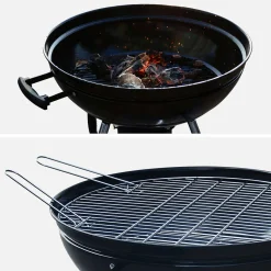 Barbecue a carbonella con valigetta per utensili
