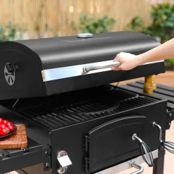 Barbecue a carbonella con affumicatore