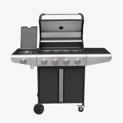 Barbecue a gas a 4 bruciatori con fuoco laterale
