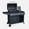 Barbecue a gas a 5 fuochi con 1 bruciatore laterale