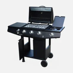 Barbecue a gas con 3 bruciatori e 1 bruciatore laterale