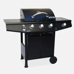 Barbecue a gas con 3 bruciatori e 1 bruciatore laterale