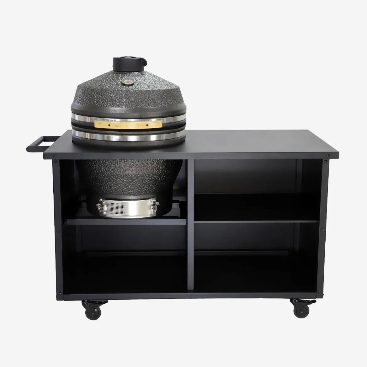 Barbecue kamado in ceramica con carrello e copertura, Ø55,5cm