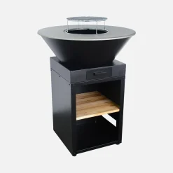 Braciere barbecue con vano portalegna, Ø81,5cm