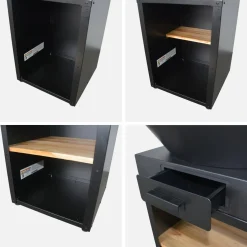Braciere barbecue con vano portalegna, Ø81,5cm