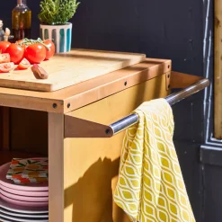 Braciere barbecue con piano di lavoro e copertura, Ø80cm