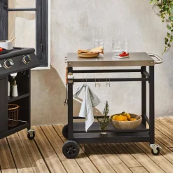 Carrello da cucina da esterno per barbecue