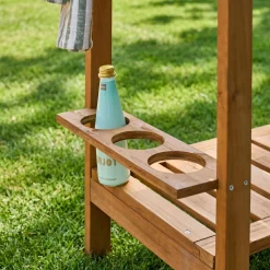 Carrello da cucina da esterno in legno di abete, 95cm