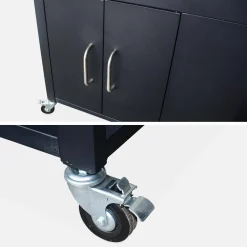Carrello da cucina da esterno in acciaio