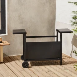 Carrello per piastra plancha Porthos a 4 bruciatori