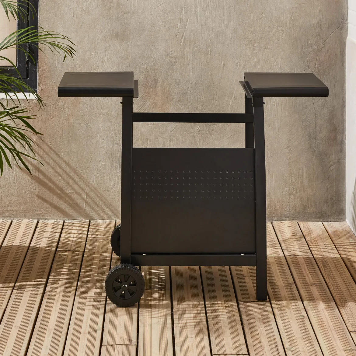 Carrello per piastra plancha Porthos a 2 bruciatori