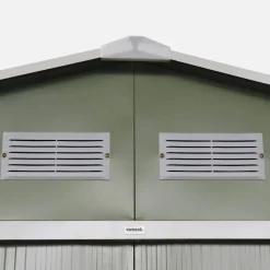 Casetta da giardino in metallo con kit di ancoraggio, 5.9m²