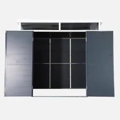 Casetta da giardino in plastica con struttura in alluminio, 4.55m²