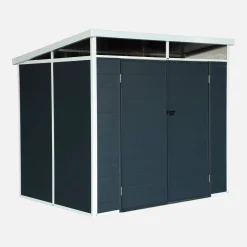 Casetta da giardino in plastica con struttura in alluminio, 4.55m²