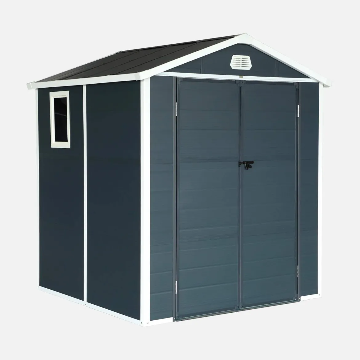 Casetta da giardino in plastica, struttura in alluminio, 3.65m²