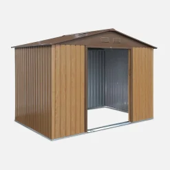 Casetta da giardino in metallo con kit di ancoraggio, 5.9m²