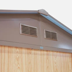 Casetta da giardino in metallo con kit di ancoraggio, 5.9m²