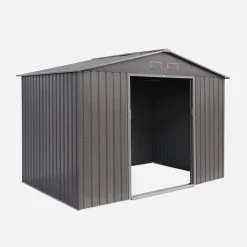 Casetta da giardino in metallo con kit di ancoraggio, 5.9m²