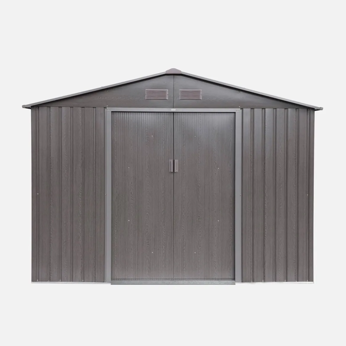 Casetta da giardino in metallo con kit di ancoraggio, 5.9m²