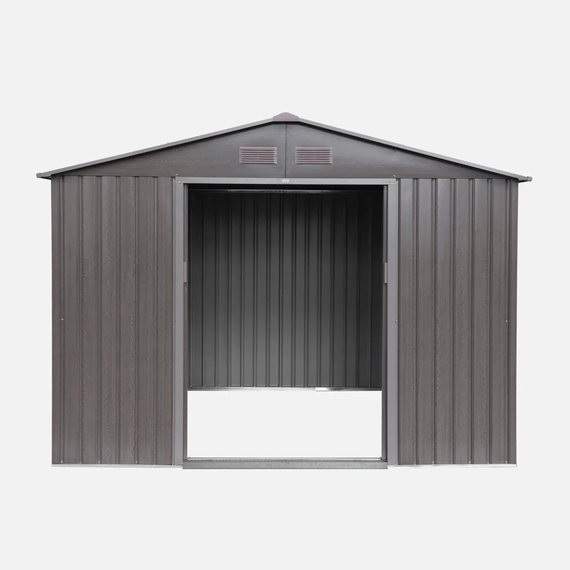 Casetta da giardino in metallo con kit di ancoraggio, 5.9m²