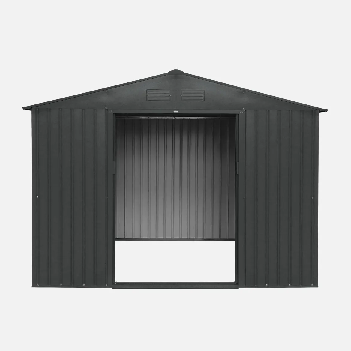 Casetta da giardino in metallo con kit di ancoraggio, 5.9m²