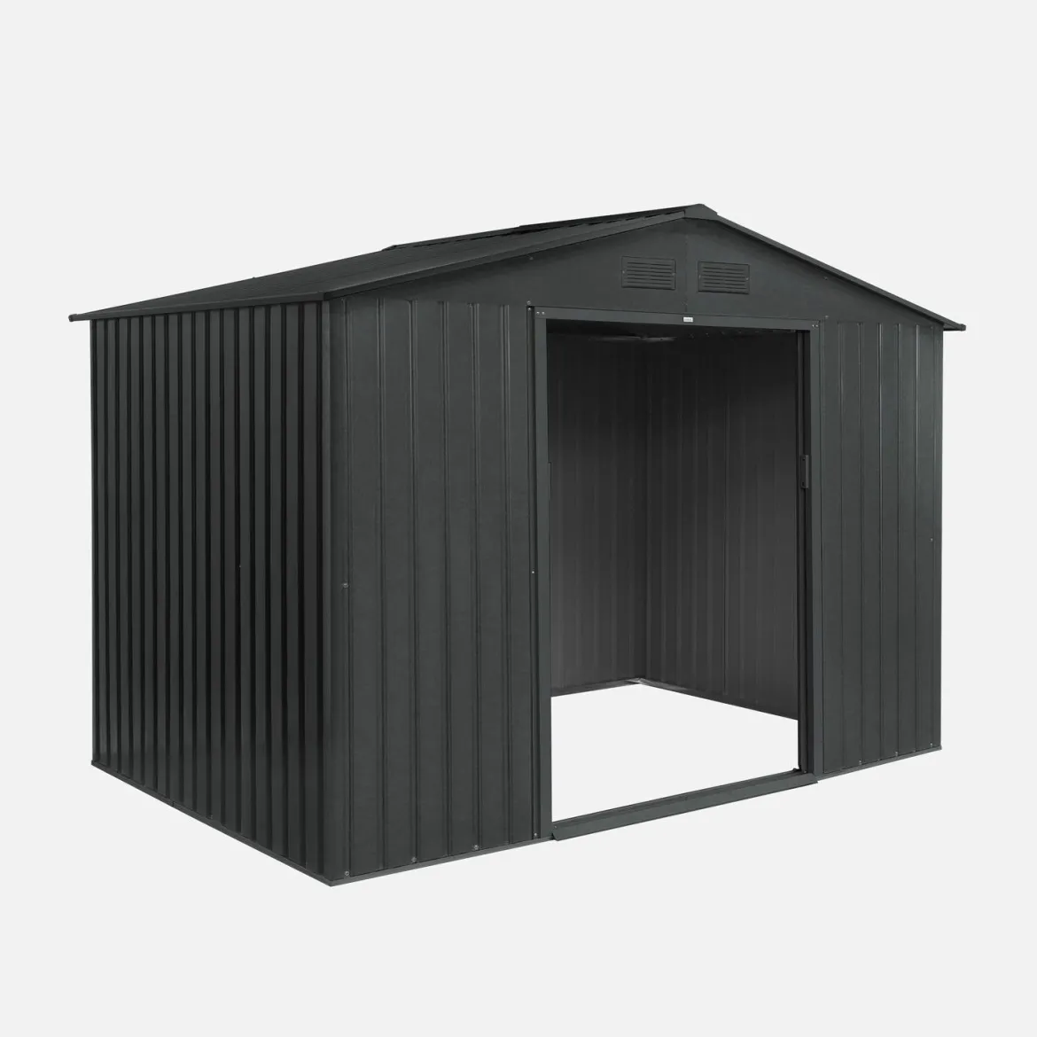 Casetta da giardino in metallo con kit di ancoraggio, 5.9m²