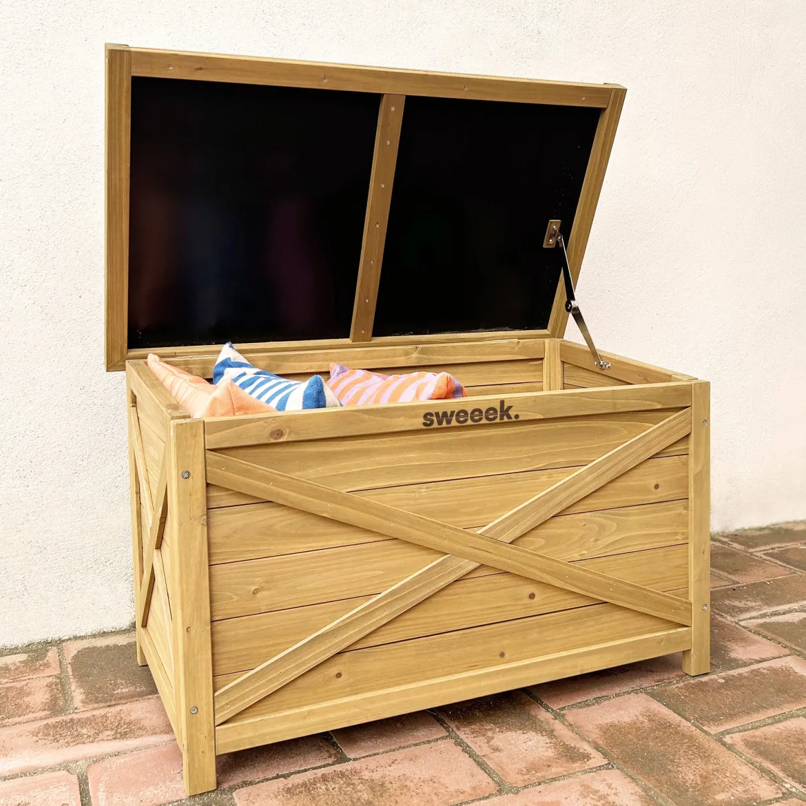 Cassapanca in legno di abete 80cm