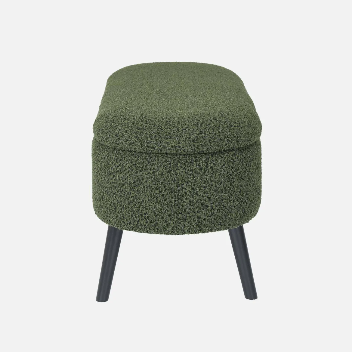 Cassapanca con rivestimento bouclé