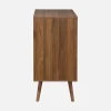 Cassettiera effetto legno di noce, 3 cassetti