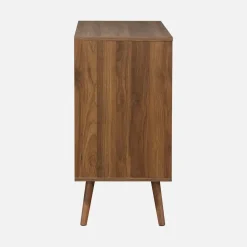 Cassettiera effetto legno di noce, 3 cassetti