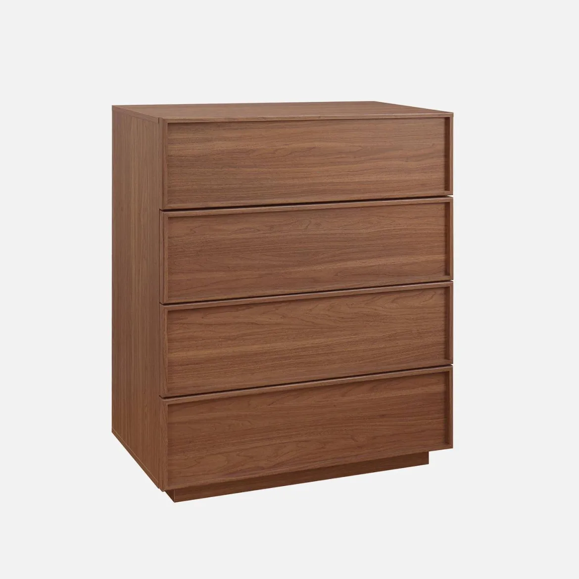 Cassettiera effetto legno 4 cassetti