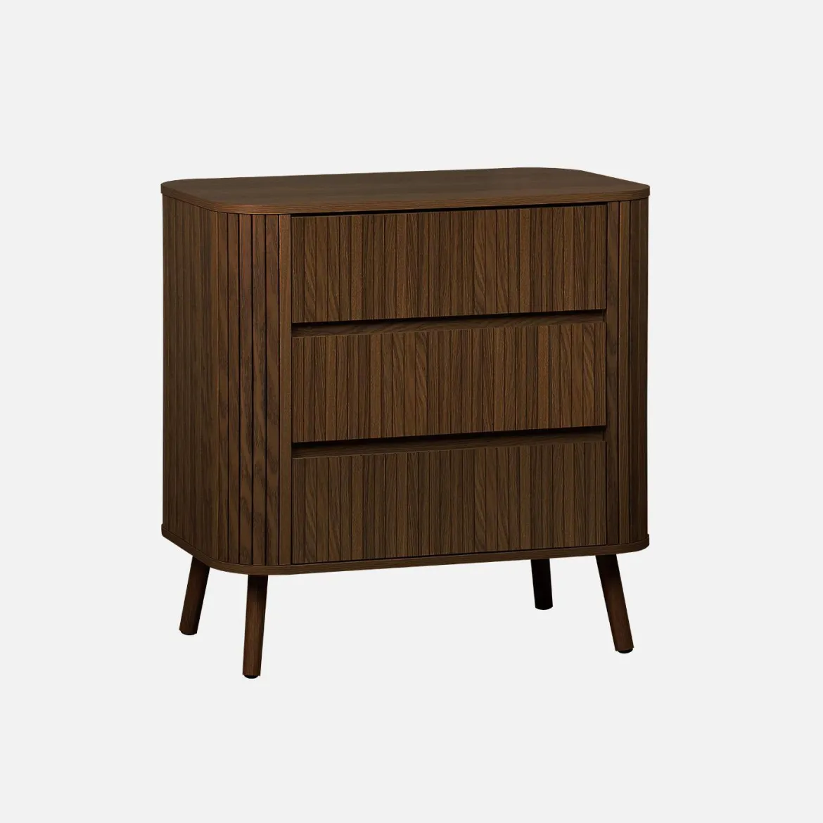 Cassettiera decorata con righe 3 cassetti