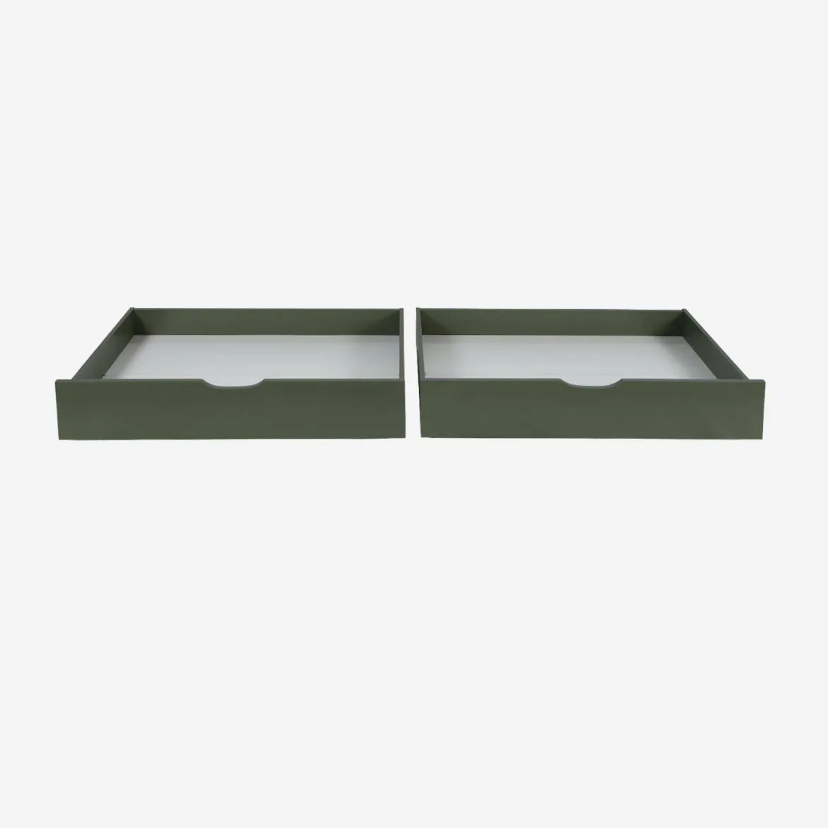 Cassettone letto per bambini Roya in legno di pino, set da 2