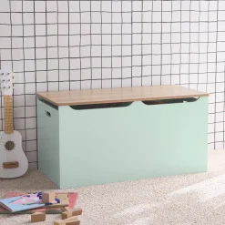 Cassettone per giochi effetto legno bianco