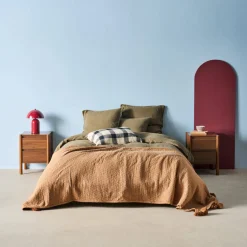 Comodino decorazione legno 2 cassetti