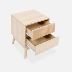 Comodino con 2 cassetti