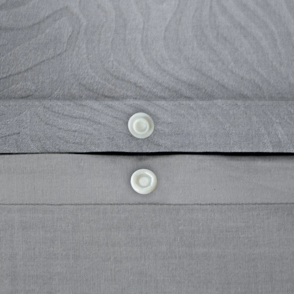 Completo letto in poliestere reversibile stampato zebrato 2 posti grigio