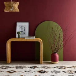 Console in rattan naturale, 110cm