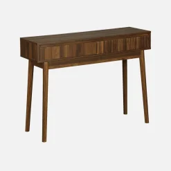 Consolle effetto legno 2 cassetti, 100cm