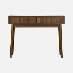 Consolle effetto legno 2 cassetti, 100cm