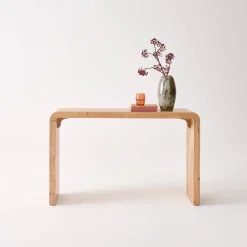 Consolle esotica in legno di acacia 120cm